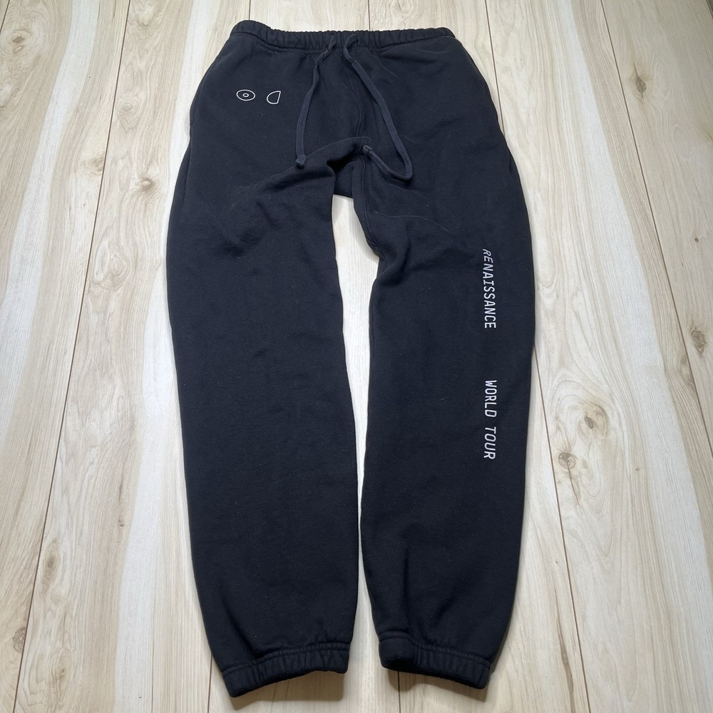 Beyonce Renaissance World Tour Jogger Sweatpants Medium Black Music Stretch - Picture 2 of 13